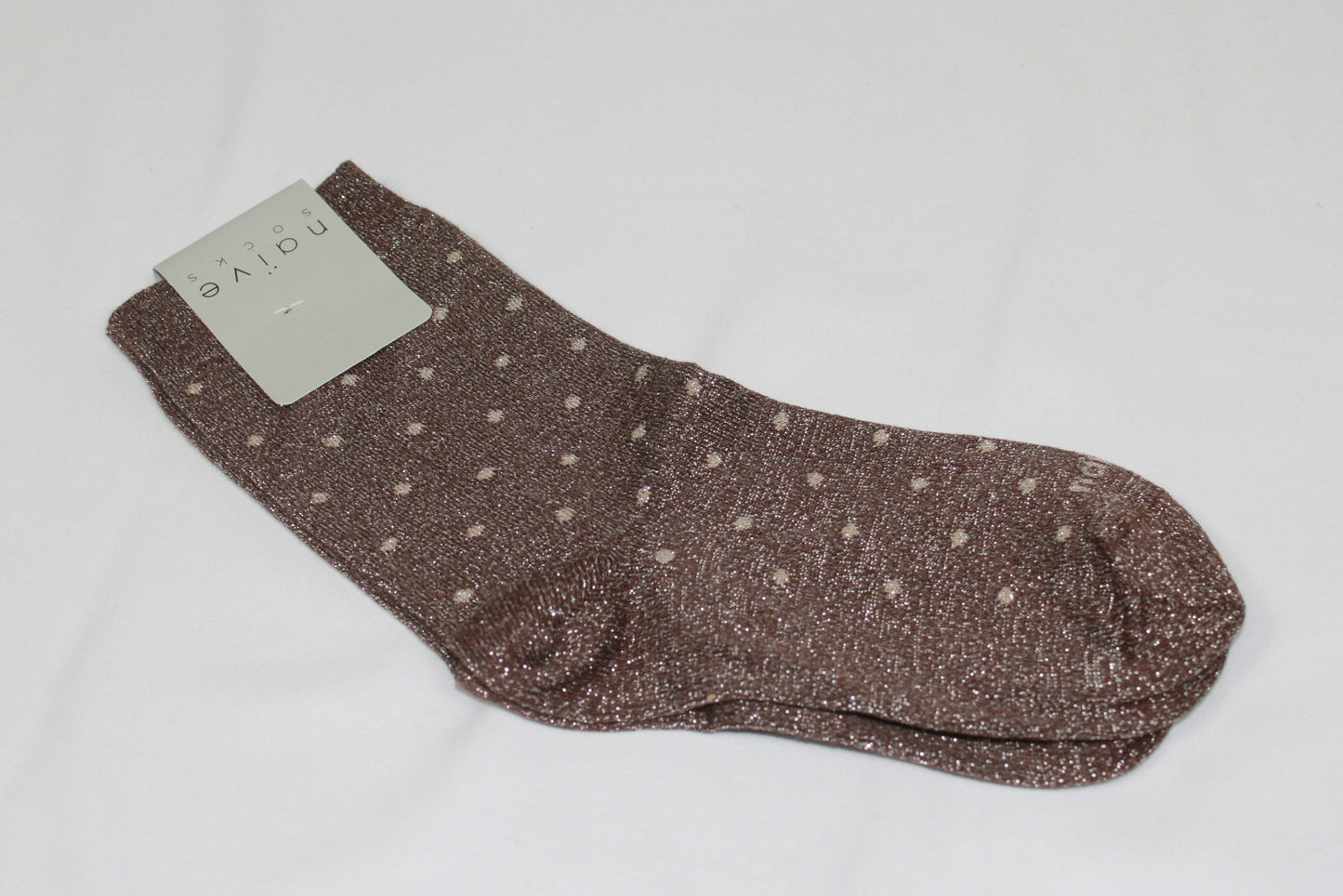 Calcetines puntitos lurex (media caña)
