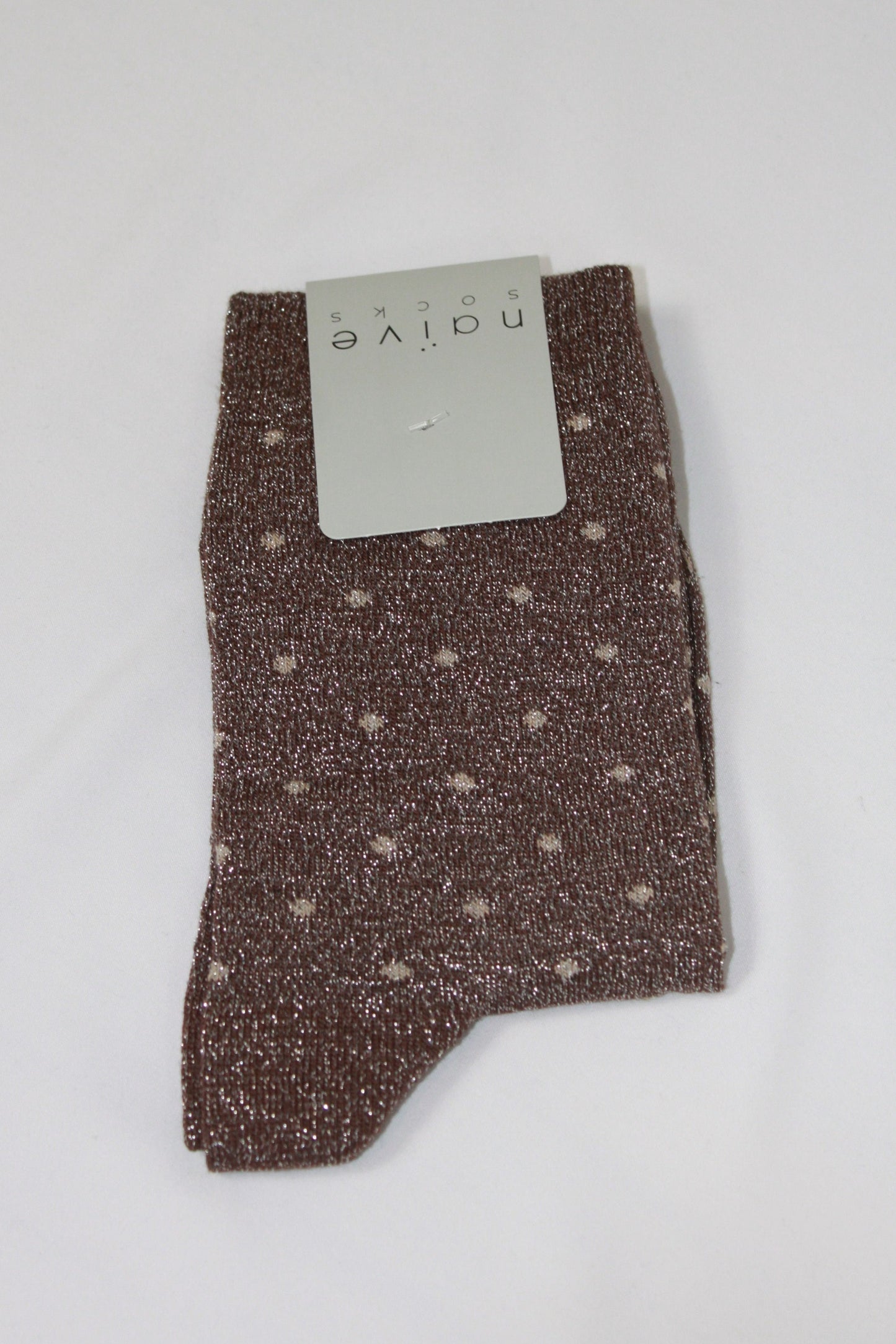 Calcetines puntitos lurex (media caña)